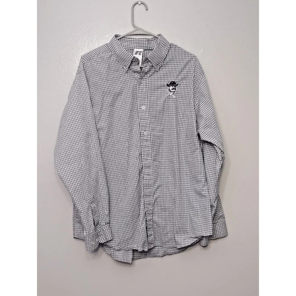 Men's Long Sleeve NMSU AGGIES Russell Shirt Logo Size XL - Picture 2 of 7
